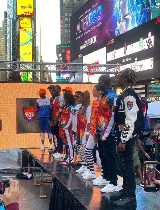 Dewry DuRoi, HealthJox, Times Square, NYFW